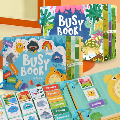 Busy Book™ — Montessori-Inspired Learning Adventure & Skill Development Book for Young Learners