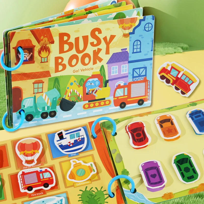 Busy Book™ — Montessori-Inspired Learning Adventure & Skill Development Book for Young Learners 