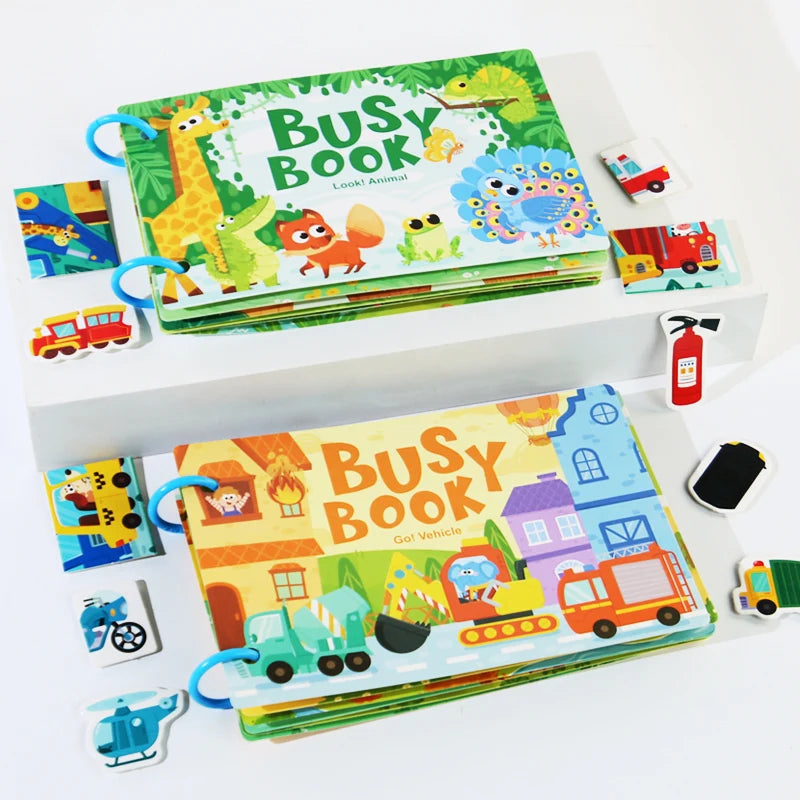 Busy Book™ — Montessori-Inspired Learning Adventure & Skill Development Book for Young Learners 